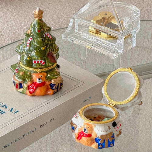 Ceramic Tree Mini Jewelry Box