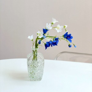 Campanula Artificial Flower Blue/White