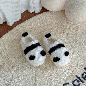 超细纤维熊猫拖鞋